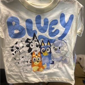 Kids T-Shirt - Cream and Blue